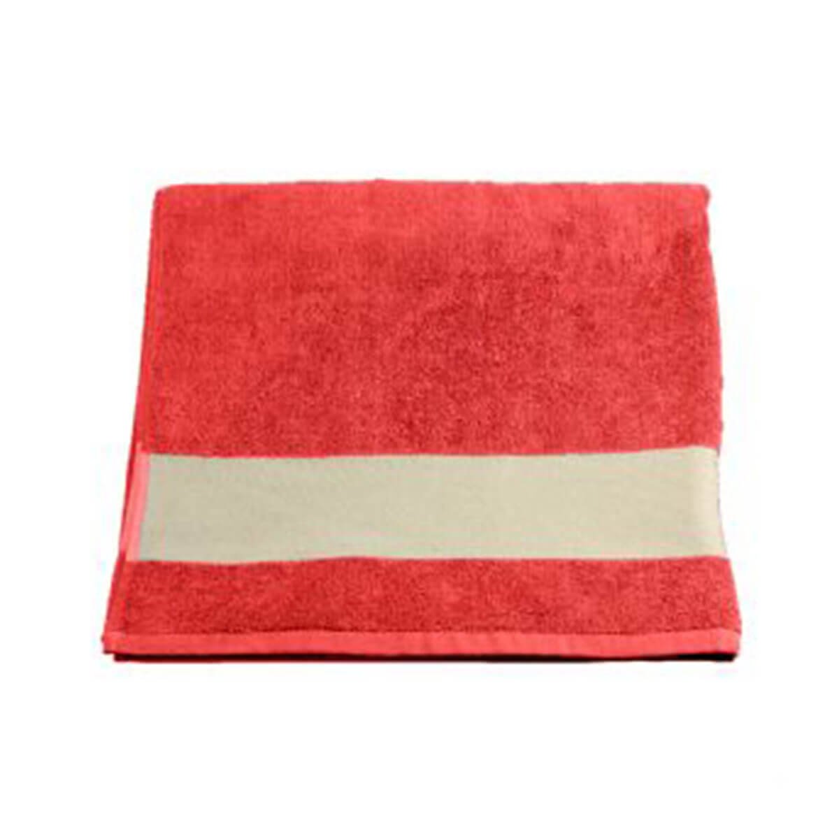 Beach Towel | Red | Cotton Towels | Branded Beach Products