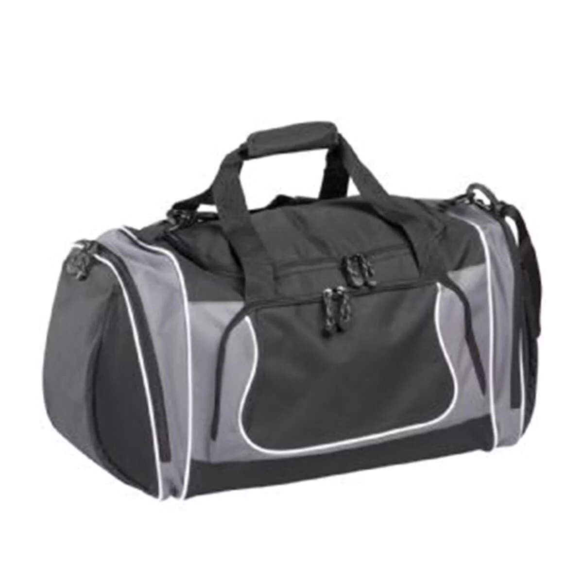 Coil Sports Duffel | Branded Duffel Bags | Black and Grey