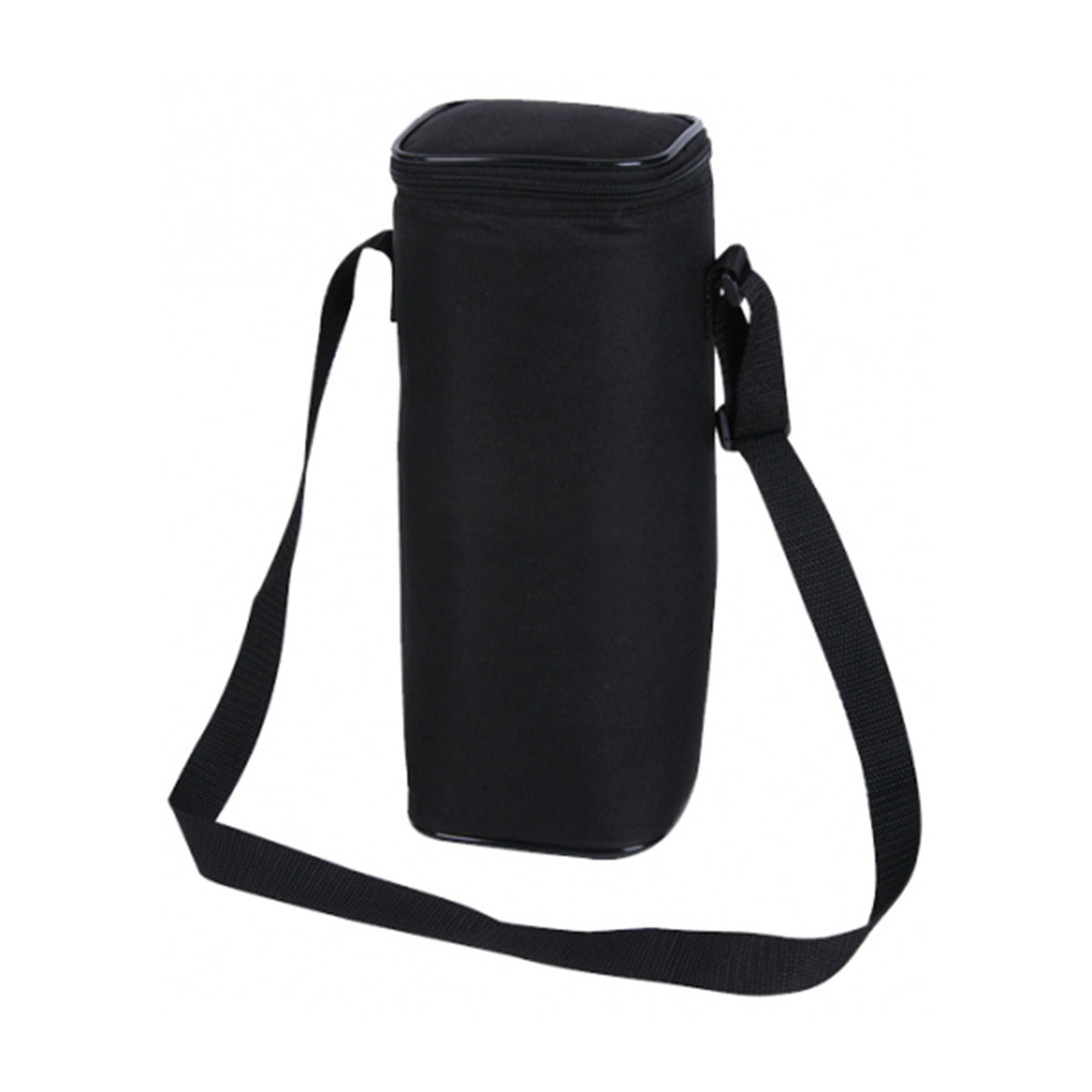 Single Bottle Holder | Black | Custom Printed Cooler Bag