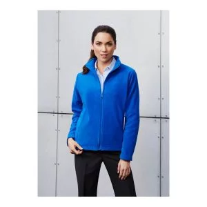 Ladies Plain Micro Fleece Jacket