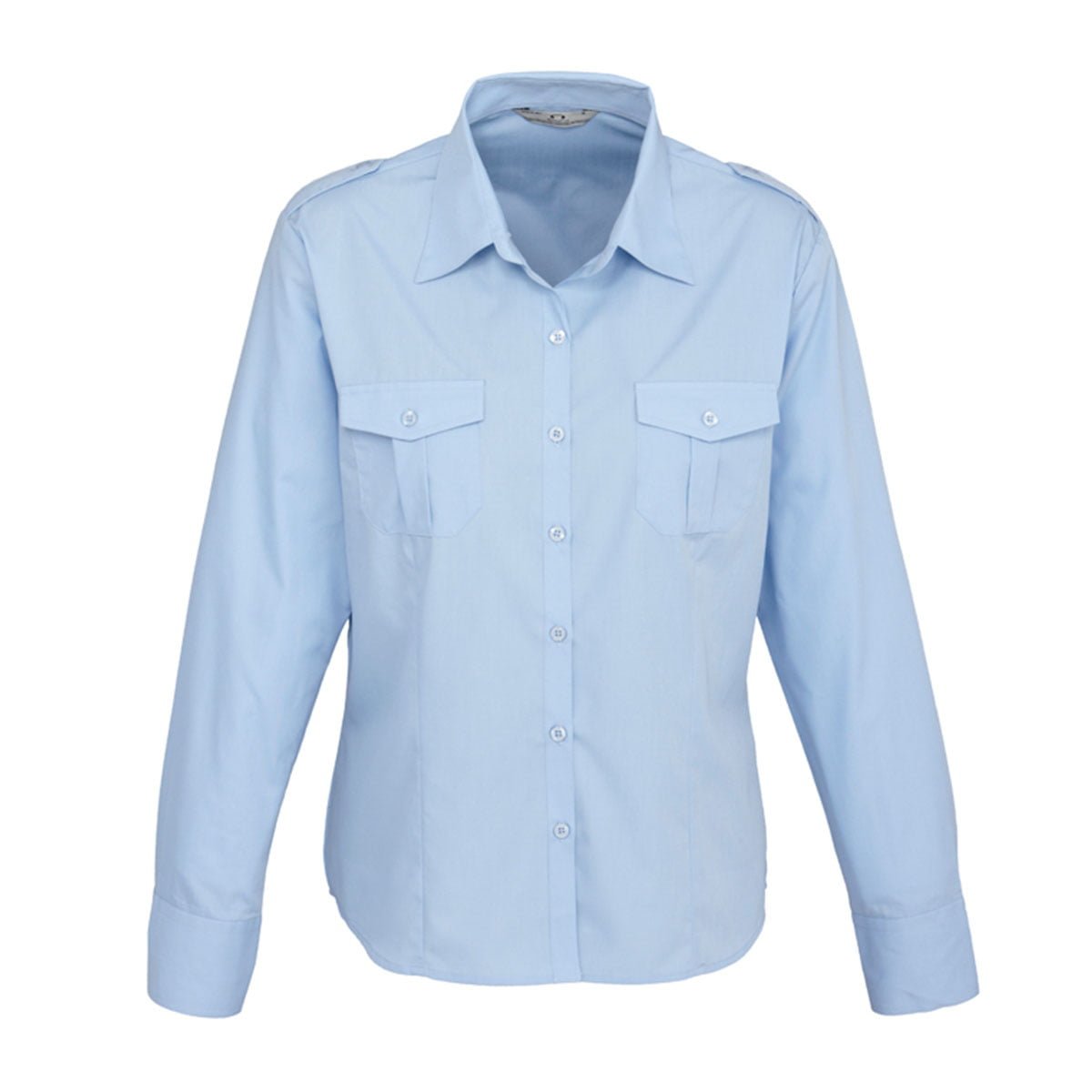 Ladies Epaulette Long Sleeve Shirt - Apparel Corp